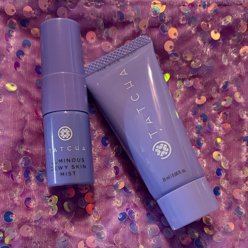Tatcha Luminous Dewy Skin Mist and Ice Wash-Travel size